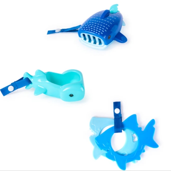 Swimways Ultra Baby Elite Spring Float with Sun Canopy - Shark Theme - Picture 5 of 9